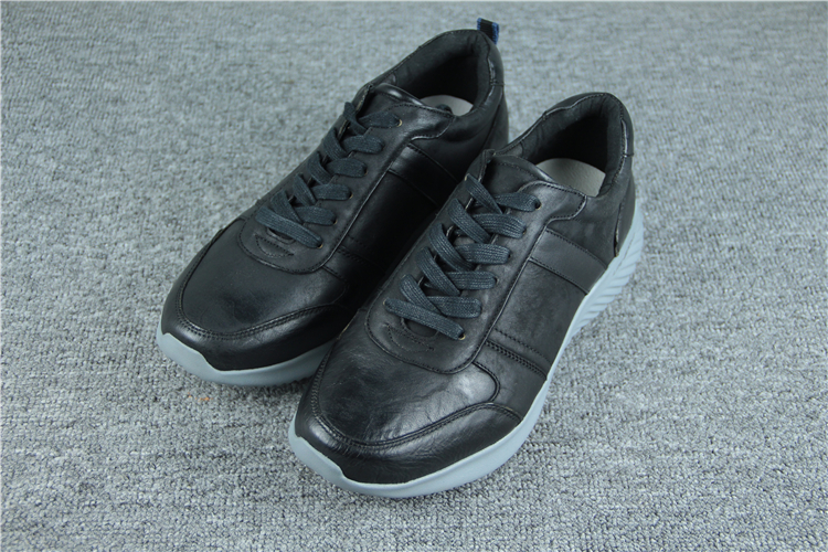 捡漏外贸稀缺货源男士头层牛皮油蜡皮轻质休闲皮鞋猪皮里透气板鞋 - 图0