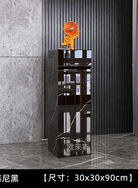 客厅落地花架摆件饰品石头底座大气上档次沙发电视柜旁边大型大件