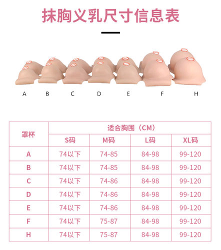 【新】硅胶抹胸义乳男女用假胸假乳房CD变装COS女装大佬主播假奶 - 图2