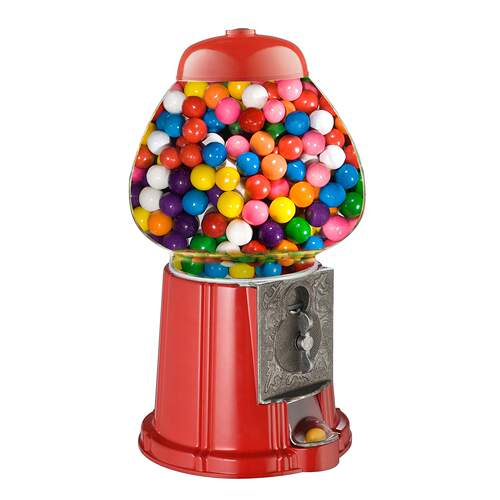 美国复古投币式糖果机落地金属玻璃球口香糖扭蛋机 Gumball - 图1