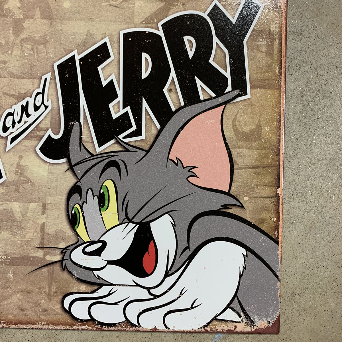 猫和老鼠纪念经典复古铁皮广告牌 原版美国制造tom jerry华纳兄弟