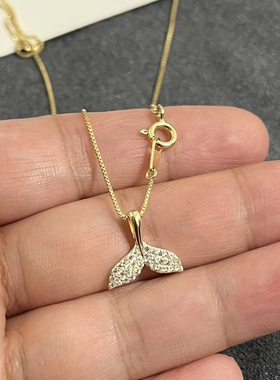 韩国东大门s925银项链鱼尾锁骨链细项链温柔气质女款闺蜜礼物