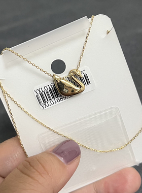 韩国东大门黑天鹅项链锁骨链时尚简约气质百搭925银