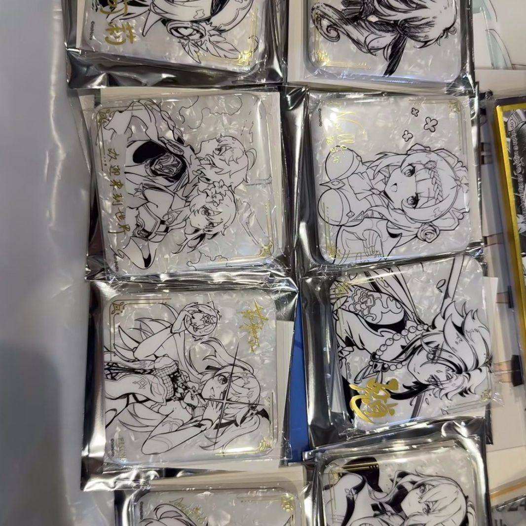 原神fes场贩纪念徽章正品代购 线下魈周边 原画桌垫散兵纪念色纸,淘宝优惠券,粉丝福利购,淘宝优惠卷