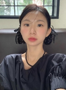 ouswa7a级黑玛瑙锁骨链项链