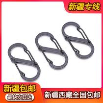 Xinjiang Tibet outdoor spring hanging buckle lock anti-theft S buckle safe mountaineering buckle hook key ring pet