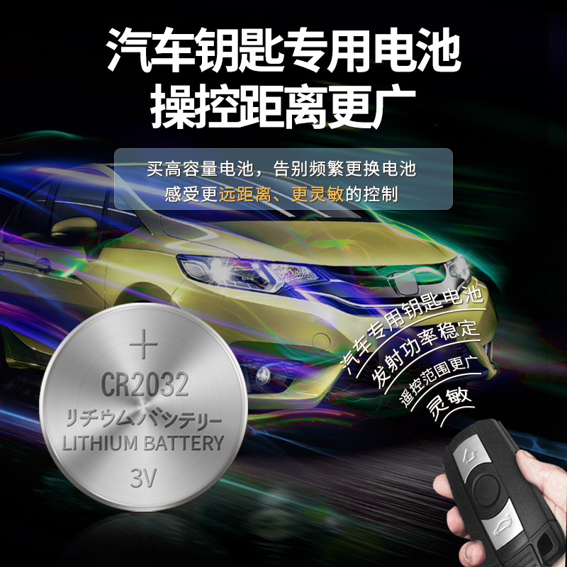 汽车钥匙倍量电池CR2032智能轿车遥控器适用于2017新款18年3V纽扣电子奥迪A3 A4L A6L A8L q2L q3 Q5Lq7 s5A5-图0