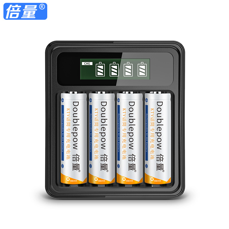倍量充电电池5号ktv相机玩具话筒五号七号大容量AAA可充电器7号