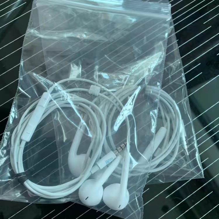 二手原装适用于苹果耳机567/7p/8/8p/XR1112圆头扁头耳机线控耳机 - 图1