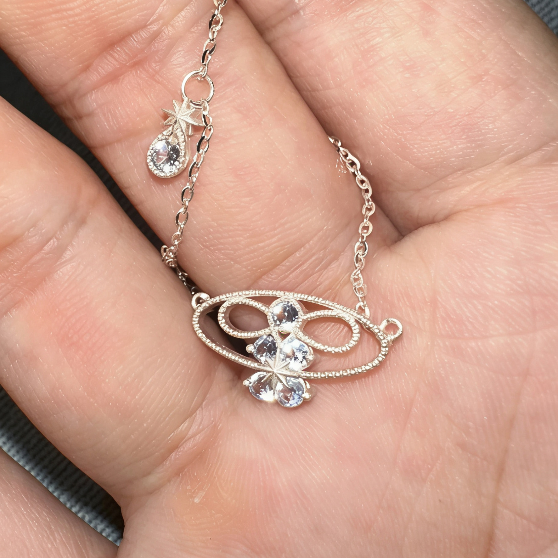 FNTCK小众银饰字母吊坠项链女锁骨链银色金属链条饰品,淘宝优惠券,粉丝福利购,淘宝优惠卷