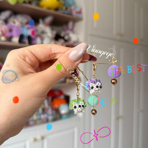 日本toho串珠miyuki材料包川崎刺猬胸针龙虾扣材料包diy视频教程 - 图1