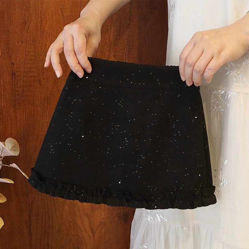 女童短裙加绒灰色公主裙春秋冬加厚毛呢半身裙裤儿童A字包臀裙子,淘宝优惠券,粉丝福利购,淘宝优惠卷