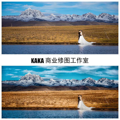 P图图片处理婚纱照精修网红写真艺术儿童生活美图修片设计调色 - 图0