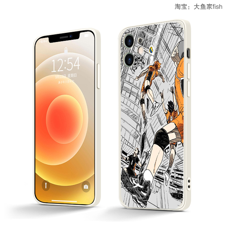 排球少年动漫手机壳iPhone13适用15pro苹果xs maxr硅胶8p小米11软 - 图1