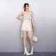 ການອອກແບບ Niche 2026 ພາກຮຽນ spring ໃຫມ່ຂອງແມ່ຍິງ dress ວ່າງ hook ຮູບແບບ hollow lace tassel suspender skirt ຄົນອັບເດດ: