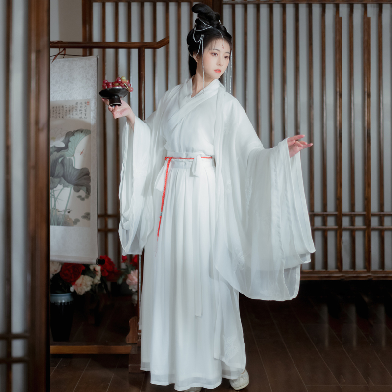 霜雪原创神明少女裙仙气飘逸汉服 泛莎汉服