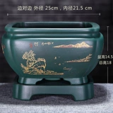 Bonsai Flower Basin Boutique Zifang Purple Basin Внутренняя гостиная Lubu Luo Han Pine Pot Bany