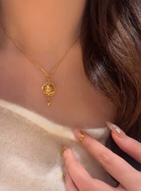 Apical设计师金色太阳系星球项链