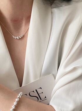 猫眼珠蛇骨链女小众设计高级感