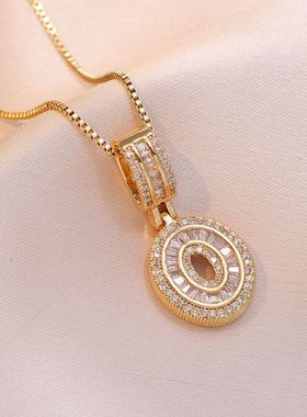 项链女 网红欧美时尚跨境饰品LOVE英文字母项链英语字母简约项链