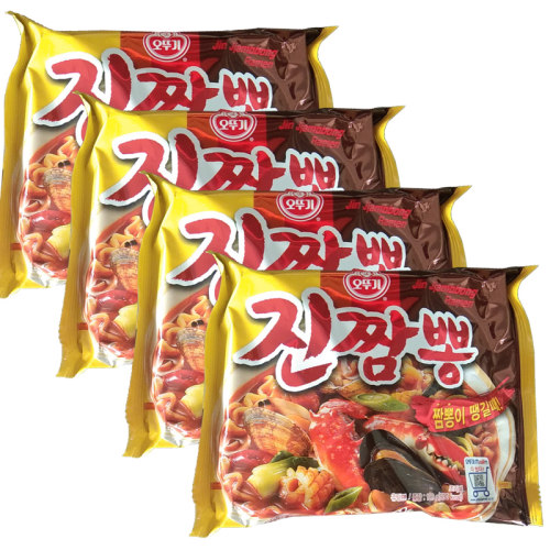 韩国进口不倒翁真海鲜拉面韩式金辣杂烩汤面夜宵方便面跑男泡面 - 图3