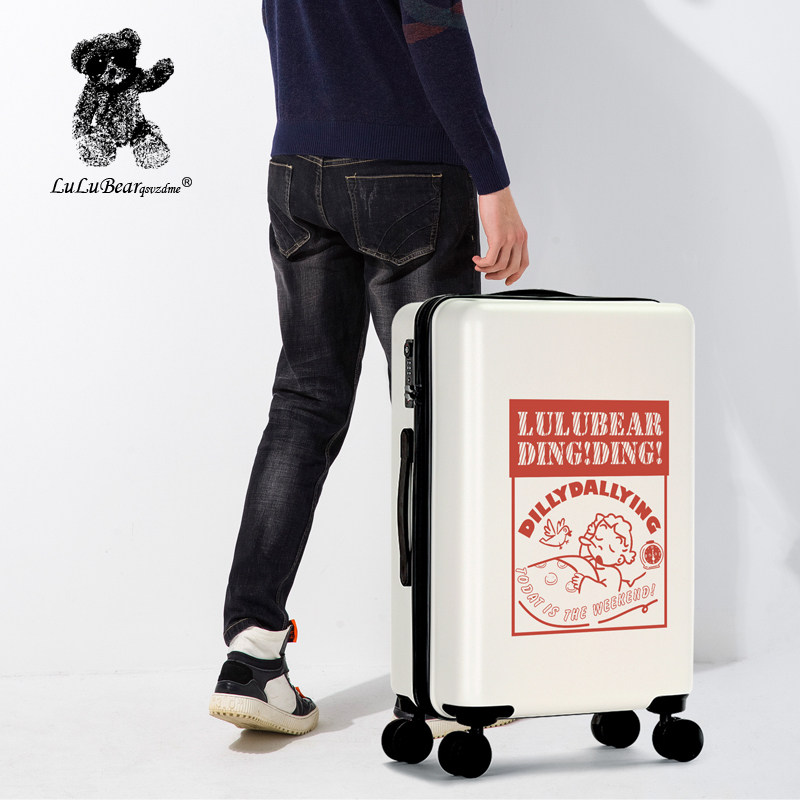 lulu熊20寸女万向轮登机男拉杆箱 lulubearqsvzdme旅行箱