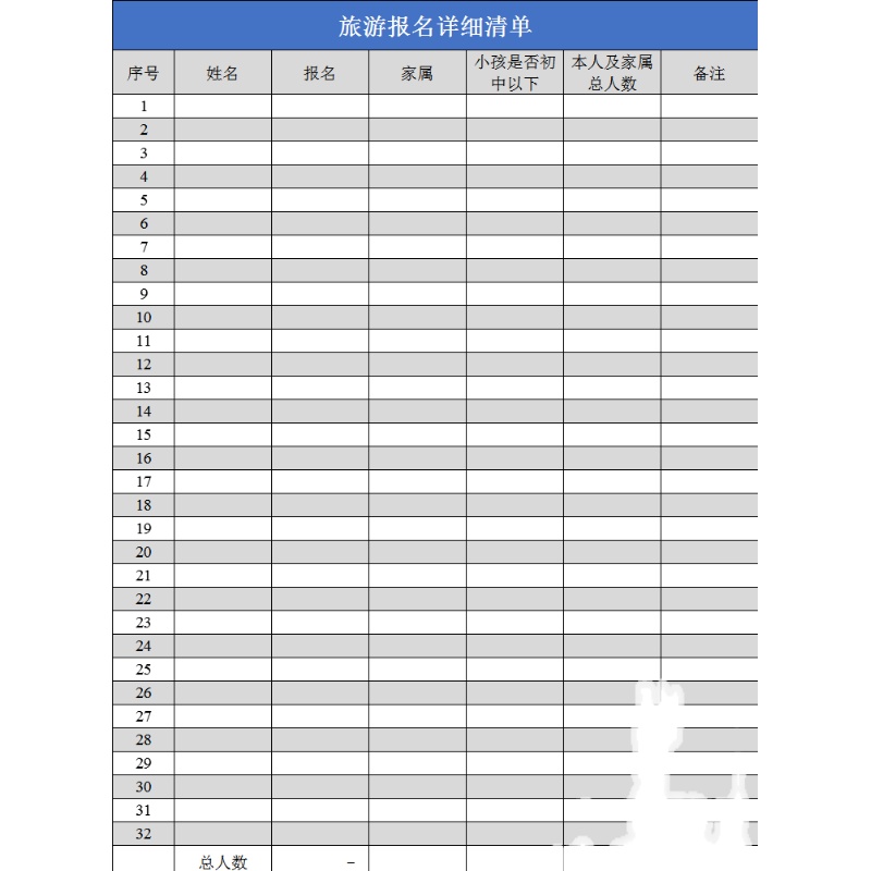 旅游出行筹备开支预算软件开发团队行程规划费用日程安排报名模板 - 图3