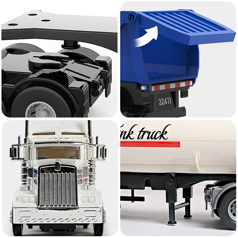 大号美式卸斗车翻斗车玩具模型大型运输卡车货柜车儿童玩具汽车男,淘宝优惠券,粉丝福利购,淘宝优惠卷