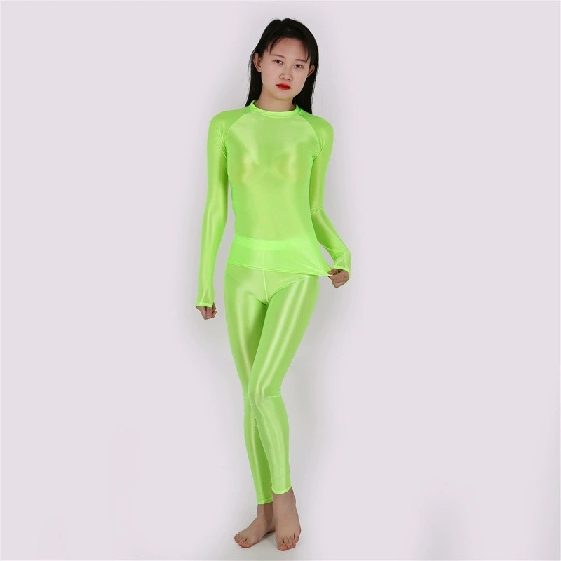 薄款油亮光泽性感九分裤+上衣套装内衣瑜伽分体式两件套塑身衣,淘宝优惠券,粉丝福利购,淘宝优惠卷