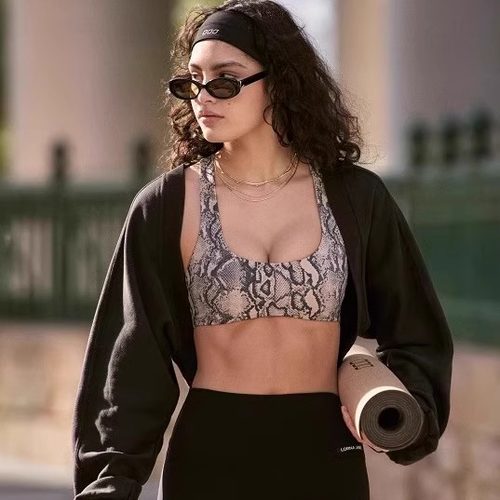 LornaJane运动上衣罩衫外套短款坎肩长袖SHRUG瑜伽健身女LJ - 图1