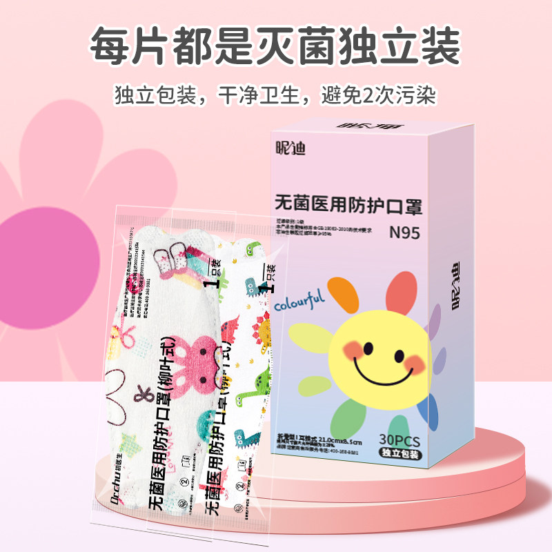 儿童n95级医疗级别 kn医用防护口罩 昵迪口罩（器械）