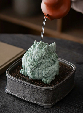 恬静生活石材祝福茶宠摆件