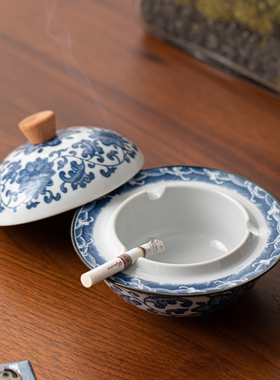 恬静生活装饰烟灰缸陶瓷烟盅