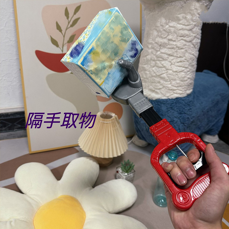 抖音同款创意机械手臂玩具机器手万物可取机械臂夹具趣味抓手夹爪 - 图1