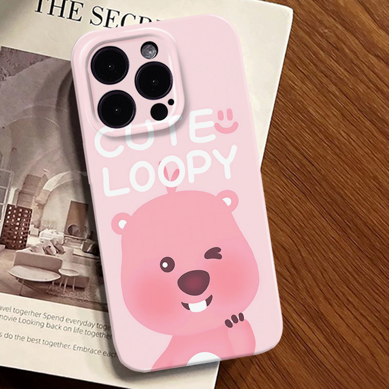 loppy苹果15手机壳iphone16promax小海狸13mini菲林12pm小众高级感11卡通x可爱14网红爆款8plus新款7全包xs女 - 图3