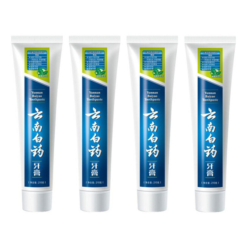 云南白药清爽型230g*4支装牙膏 凯茂家居牙膏