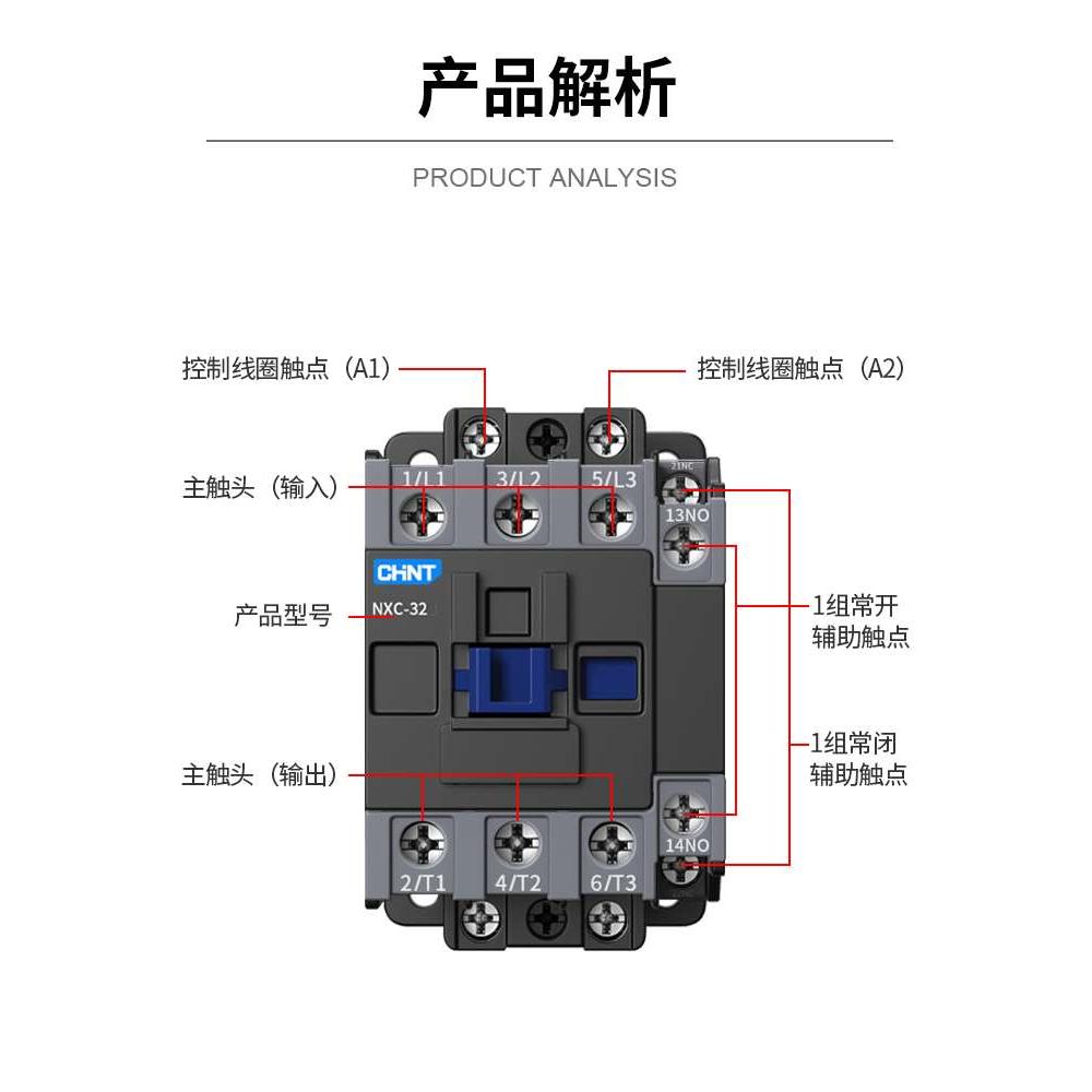 正泰交流接触器三相220v380v NXC-09 12 18 25 32 40 水泵接触器 - 图0