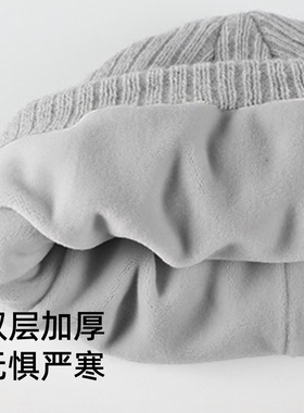 冬保暖毛线帽童帽小头帽子