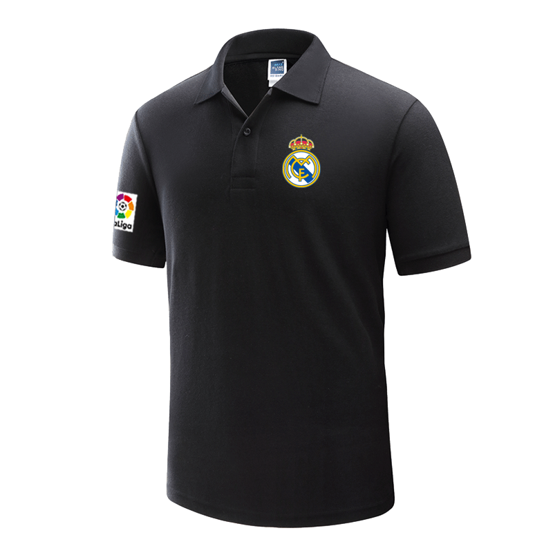皇家马德里足球西甲皇马队服男装翻领Polo衫Real Madrid短袖t恤夏