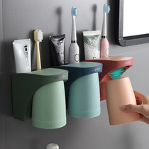 ins wind toothbrush shelf free of punch mouthwash cup toothbrushing cup hanging wall style dressing room wall-mounted tooth cylinder suit