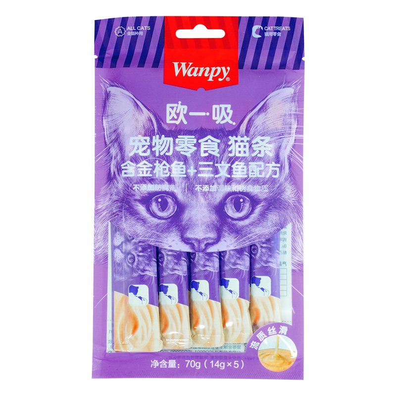 顽皮欧一吸猫条零食幼小猫成猫湿粮营养开胃增肥发腮亮毛猫粮罐头 - 图2