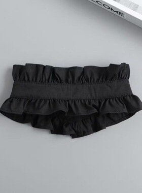 精致木耳边假领子白色荷叶边衬衫领叠穿护颈假衣领