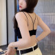 Feiziji 2880 double shoulder straps cross sexy suspenders women's short modal cotton fixed cup beautiful back slimming tube top