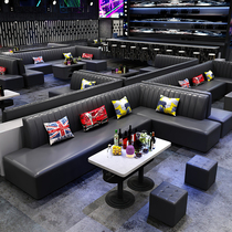 Custom Ktv Bar Clear Bar Sofa West Dining Room Café Table Chairs Combined Bag Compartment U Type L Corner Tea Table