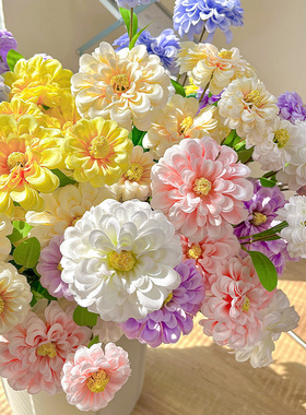 长枝重瓣金盏菊雏菊花材仿真花