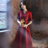 Вечернее платье, красное свадебное платье, коллекция 2022, премиум класс, подходит для подростков