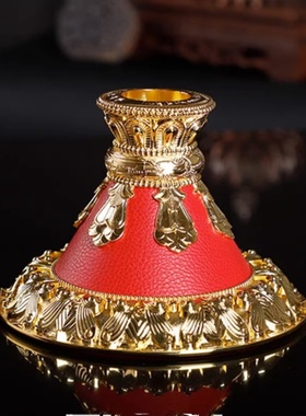 亚青纯银手摇转金红皮红色转金手摇转金筒相关配套底座防尘套