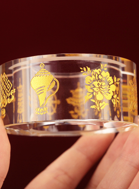 k9水晶家用摆件客厅八吉祥