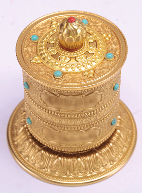 黄铜藏式客厅家用浮雕手动车载