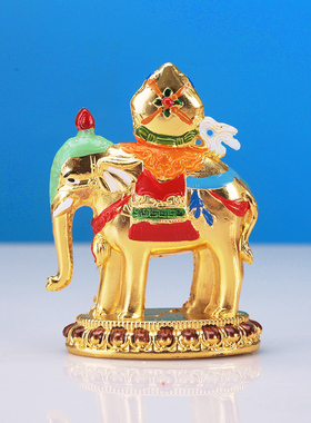 七珍宝轮王政宝摆件西藏组合藏式合金吉祥家居办公玄关门店装饰品